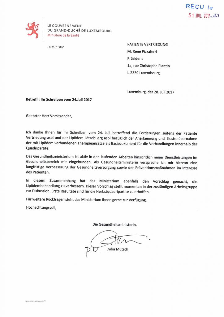 Antwort MiSa 31.7.2017